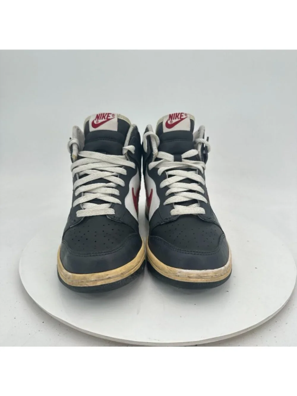 Nike Dunk High Youth Size 5Y Women 6.5 308319-061 Black Varisty Red Shoes